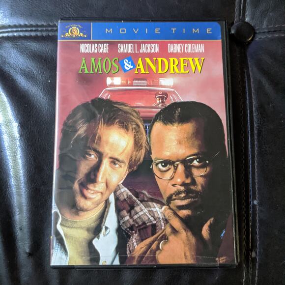 Amos & Andrew MGM Movie Time DVD Nicholas Cage Samuel L. Jackson - Picture 1 of 4